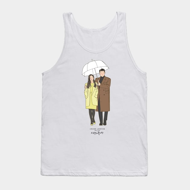 Crash Landing on You Kdrama Tank Top by ArtByAzizah